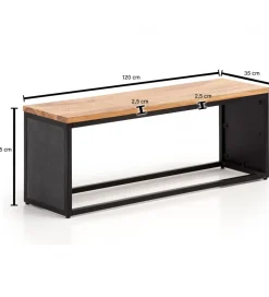 Ławka ERIDAN 120 cm drewno akacja