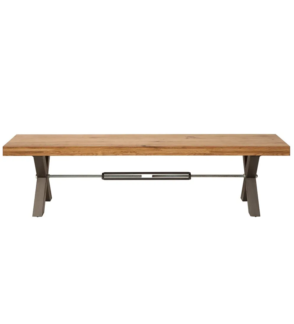 Ławka FACTORY 180 cm dębowa