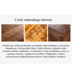 Ławka FINES Finca 165 Cm drewno sosna brąz