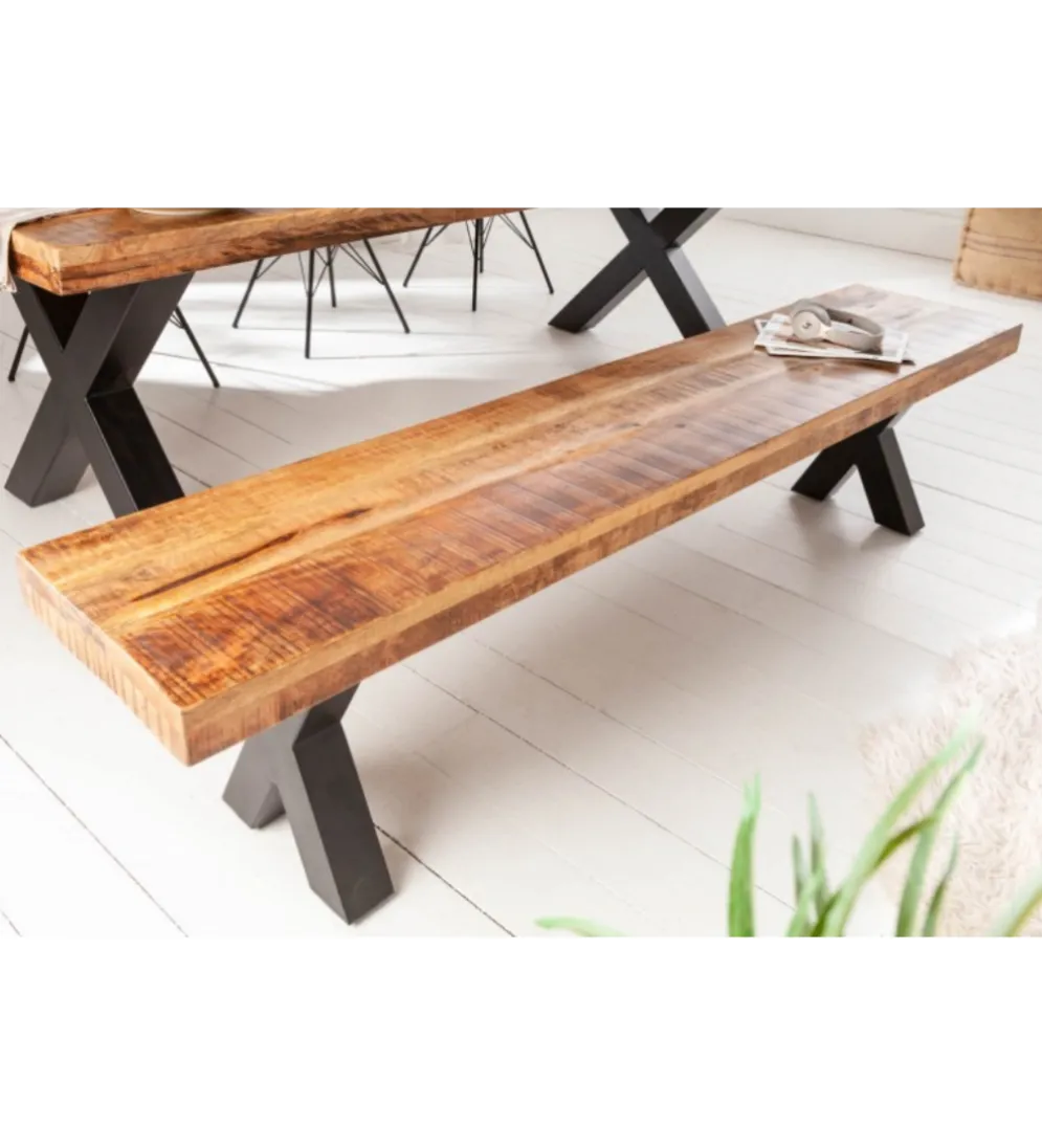 Ławka Iron Craft X 200 cm Mango