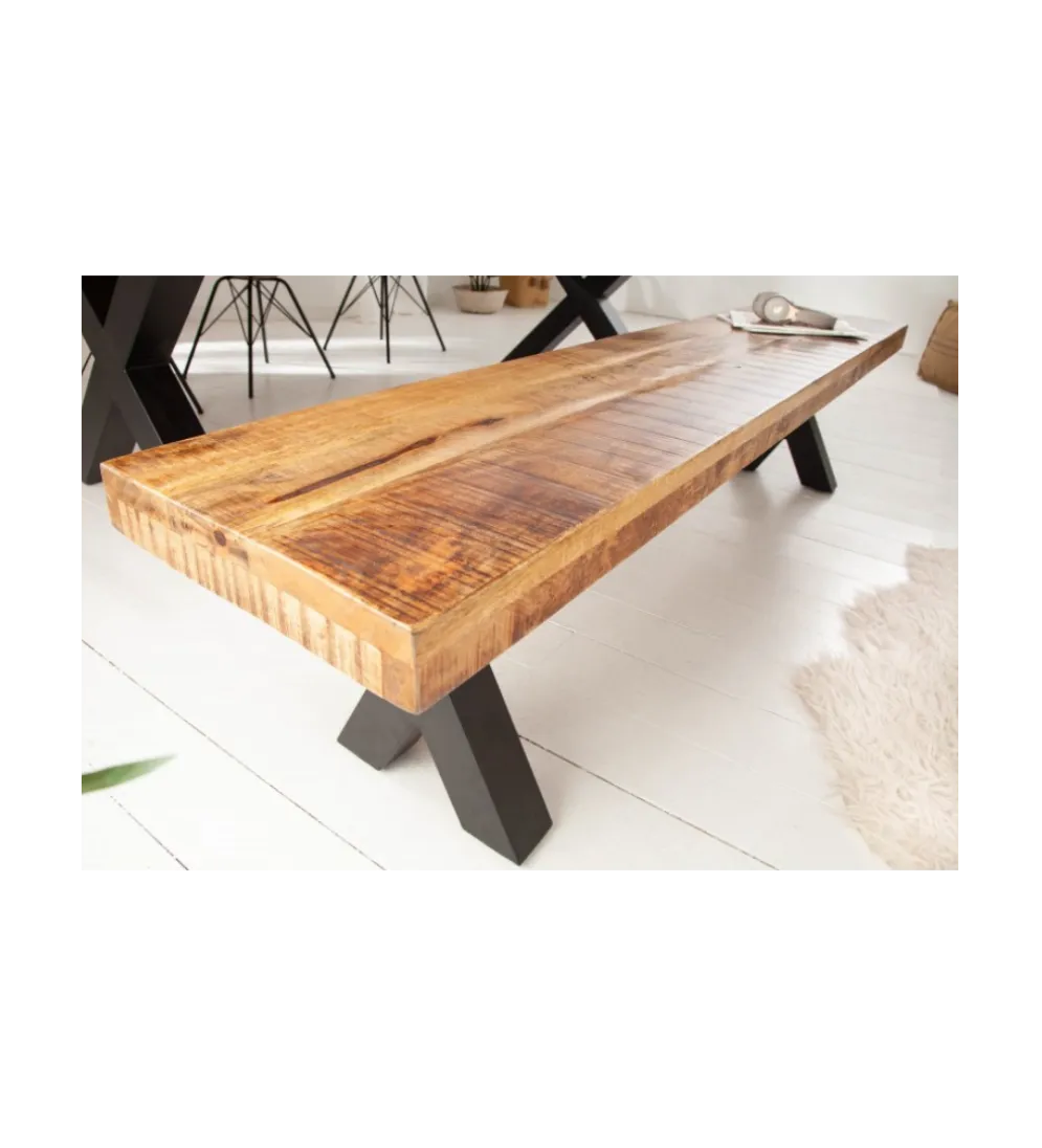 Ławka Iron Craft X 200 cm Mango