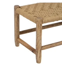 Ławka NEBERNLI 92 cm drewno mango naturalna