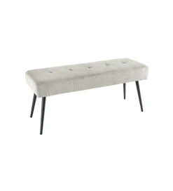 Ławka OLIWIA III 100 cm szturks jasnoszara