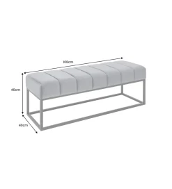 Ławka PETIT BEAUTÉ 110 cm musztardowa