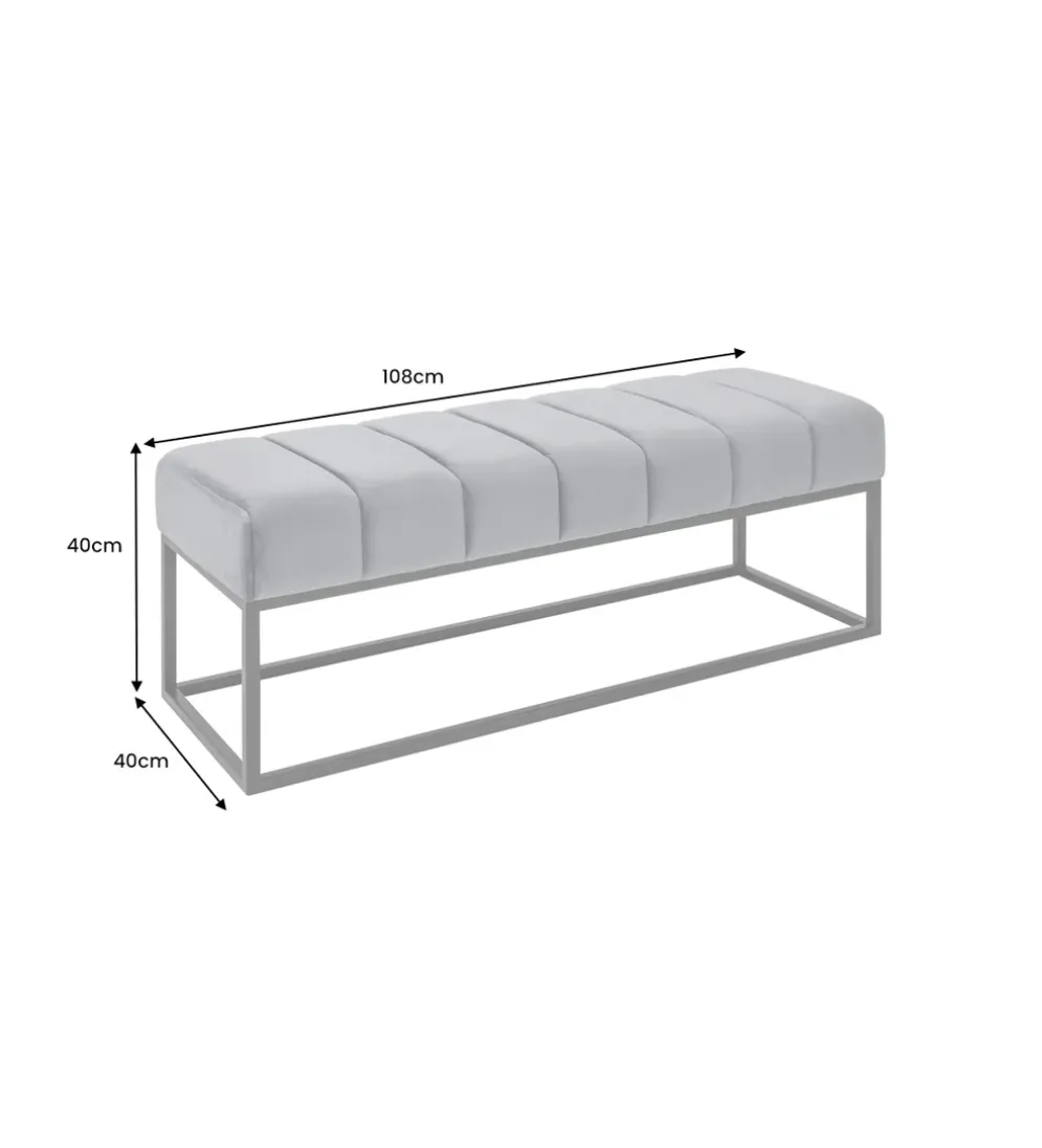 Ławka PETIT BEAUTÉ 110 cm musztardowa