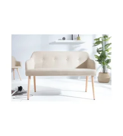 Ławka Scandinavia beżowa 116 cm