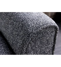 Ławka SCARLETT 90 cm tkanina bouclé antracyt