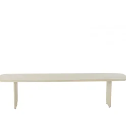 Ławka VIOLEN 190 cm drewno akcja biała