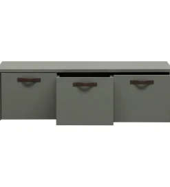 Ławka ze schowkiem STAGE 120 cm drewno sosny zielona