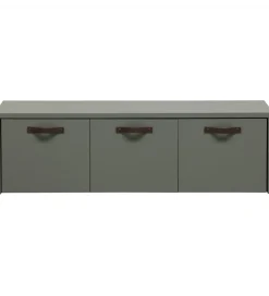 Ławka ze schowkiem STAGE 120 cm drewno sosny zielona