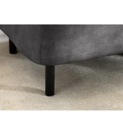 Ławka z schowkiem EN VOUGE 120 cm welwet szary