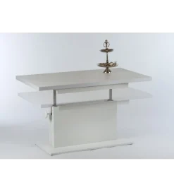 Ławo stół rozkładany MONACO 120 cm -160 cm biały