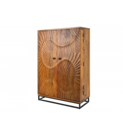 Barek komoda DAVIDE Scorpion 140 cm drewno mango brąz