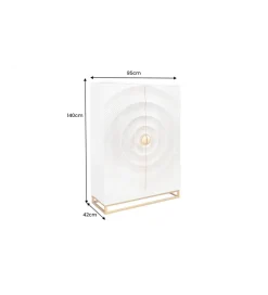 Barek SWEET GOLDEN SUNSET 140 cm drewno mango biała