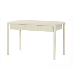 Biurko ARES 120 cm drewno mango biel