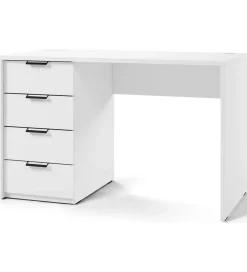 Biurko BAROLD 120 - 140 cm biały