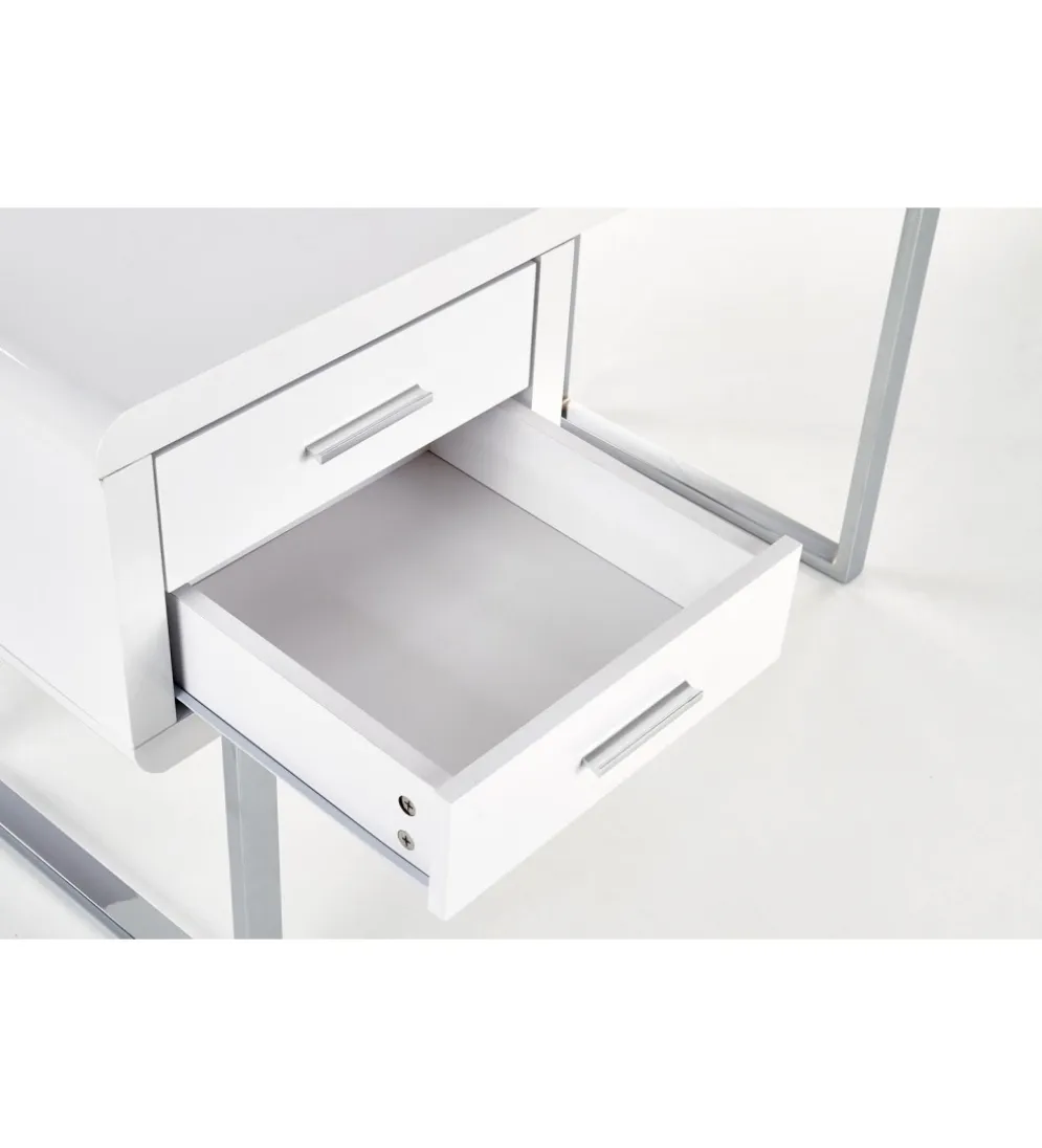 Biurko B30 120 cm biały chrom