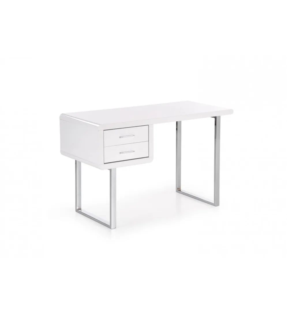 Biurko B30 120 cm biały chrom
