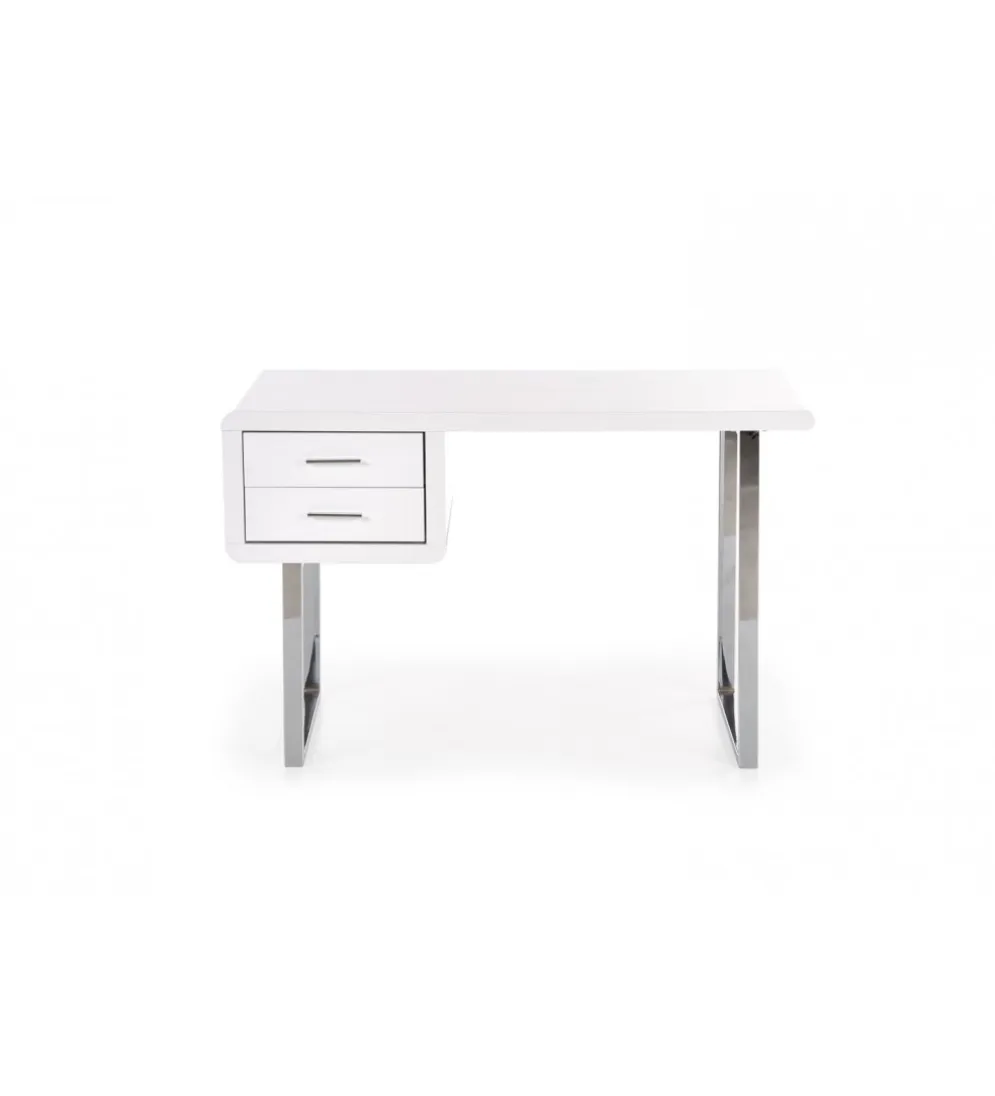 Biurko B30 120 cm biały chrom