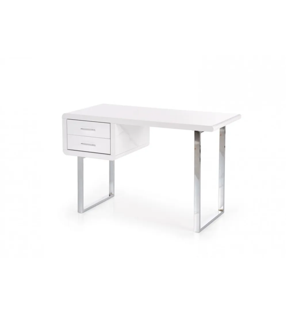 Biurko B30 120 cm biały chrom