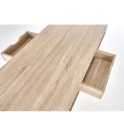 Biurko dwustanowiskowe COAST 139 cm w kolorze dąb sonoma biały