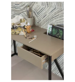 Biurko JULIUS 126 cm drewno sosny szary