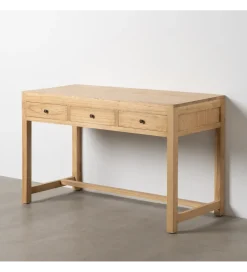 Biurko MEGANY 130 cm drewno mindi