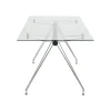Biurko Officia 160 cm szklane