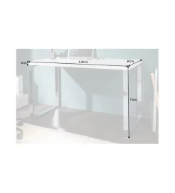 Biurko White Desk 120 cm białe
