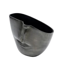 Doniczka Half face 31 cm antracytowy