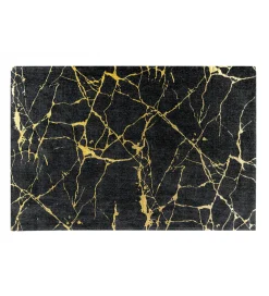 Dywan MARBLE 160 x 240 cm czarno złoty