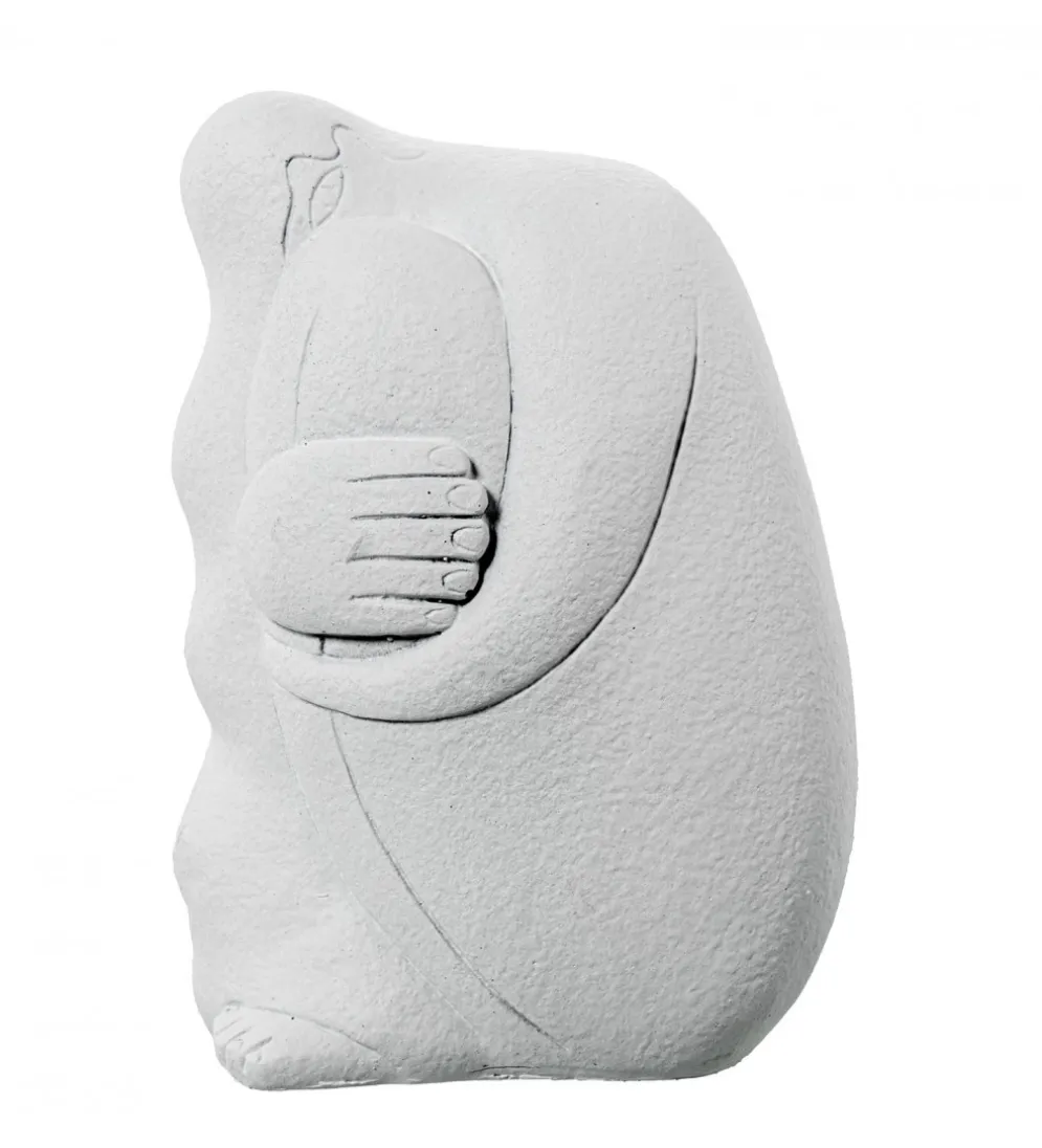 Figurka ABSTRACT 20 cm ceramika biała