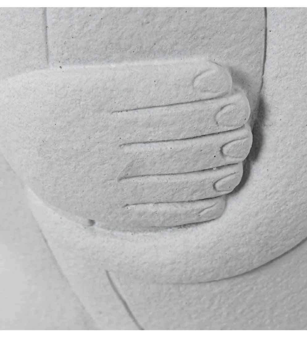 Figurka ABSTRACT 20 cm ceramika biała