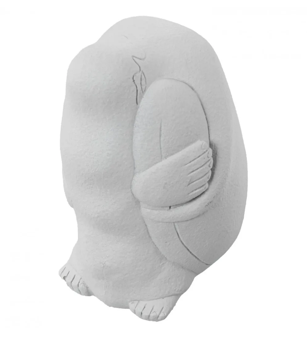 Figurka ABSTRACT 20 cm ceramika biała