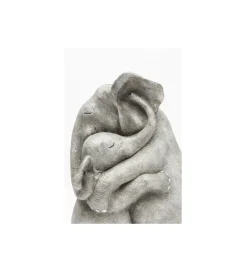 Figurka dekoracyjna Elephant Hug 36 cm szara