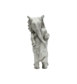 Figurka dekoracyjna Elephant Hug 36 cm szara