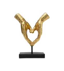 Figurka HEART HANDS 33 cm złota
