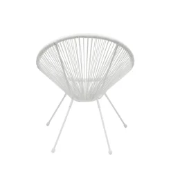 Fotel ACAPULCO 85 cm mono biały