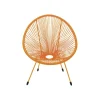 Fotel ACAPULCO 85 cm mono pomarańczowy