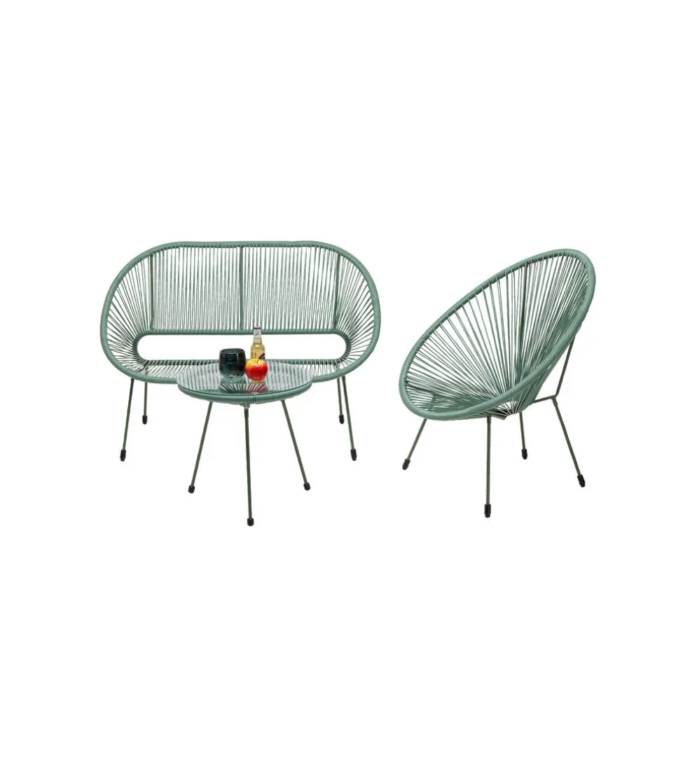 Fotel ACAPULCO 85 cm mono zielony