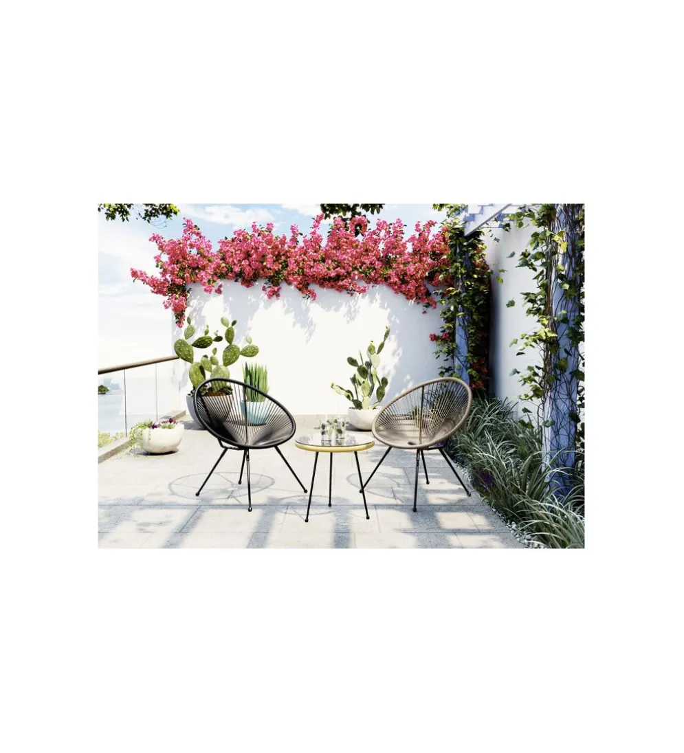 Fotel ACAPULCO MONO 85 cm czarny