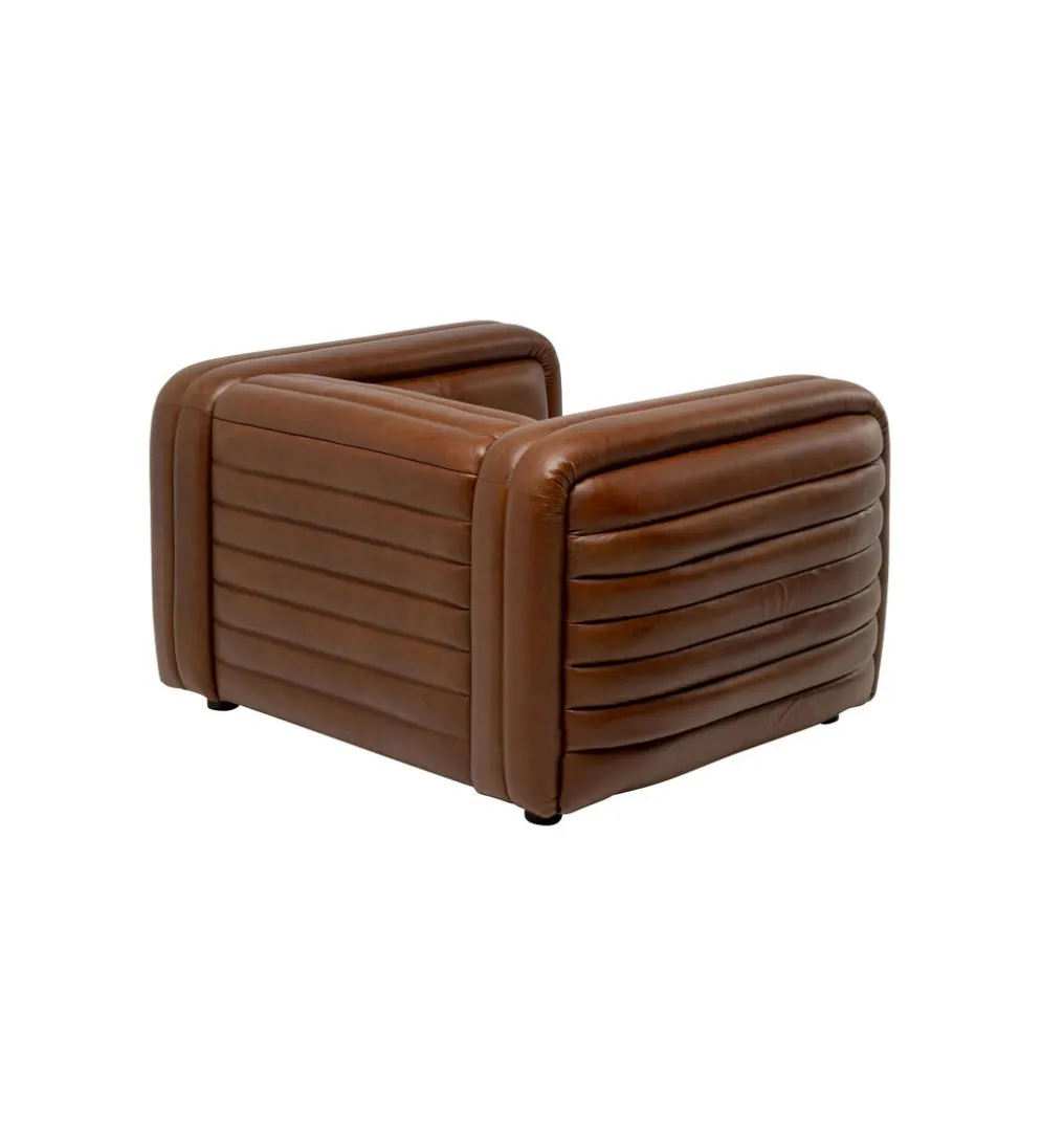 Fotel AURELIO 116 cm brązowy