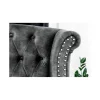 Fotel BRIGIDA Chesterfield szary