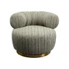 Fotel COUTURE STRIPES 70 cm niebieski