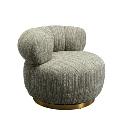 Fotel COUTURE STRIPES 70 cm niebieski