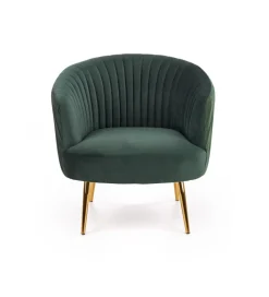 Fotel CROWN ciemnozielony