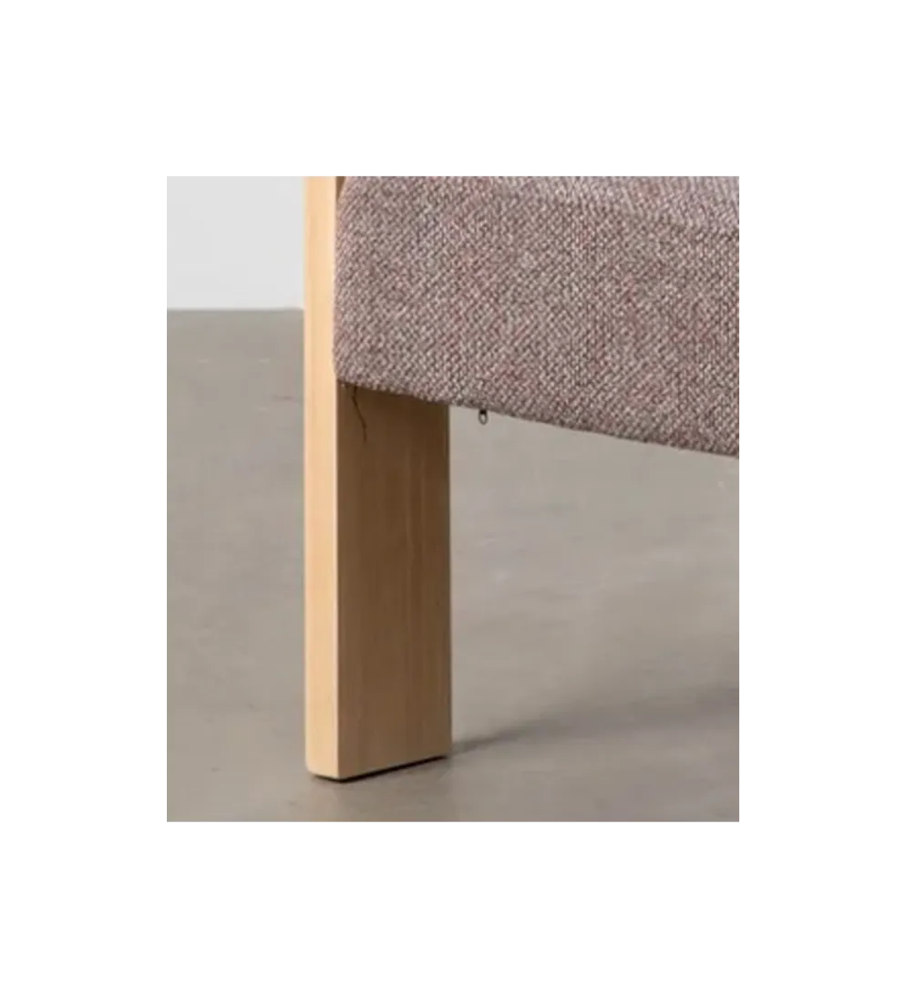 Fotel GROGO 72 cm szaroróżowy