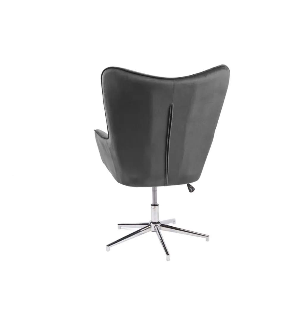 Fotel Lounger 110 Cm- 110 Cm Szary Aksamit