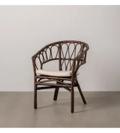 Fotel LULU ratan ciemny brąz