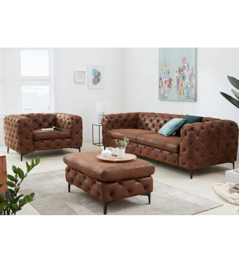 Fotel MODERN BAROCK 120 cm antyczny brąz